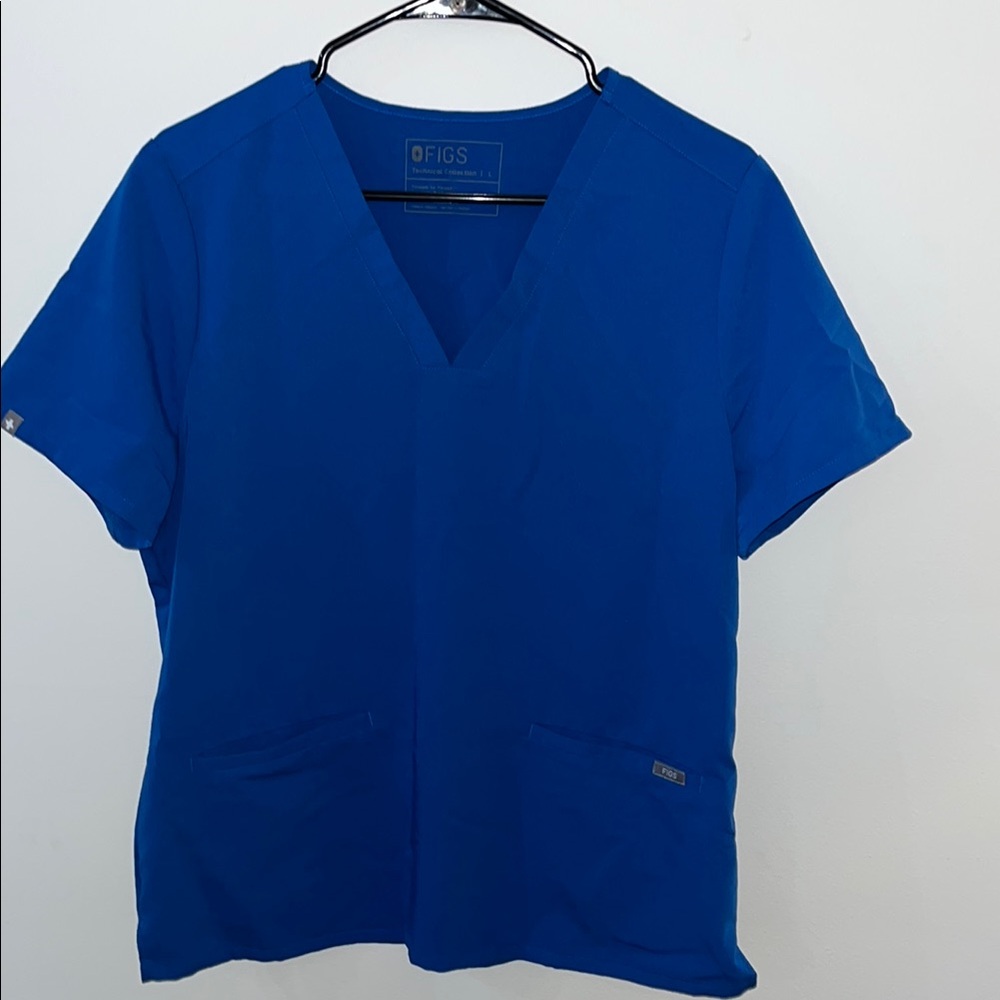 Figs Royal Blue Scrub Set